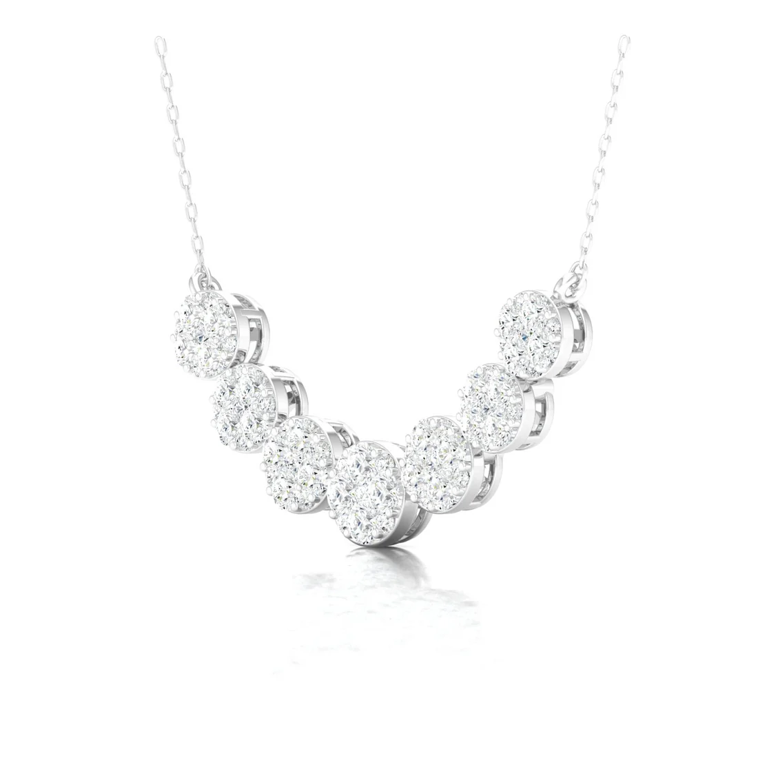 1 CTW Seven Lab Grown Diamond Pendant