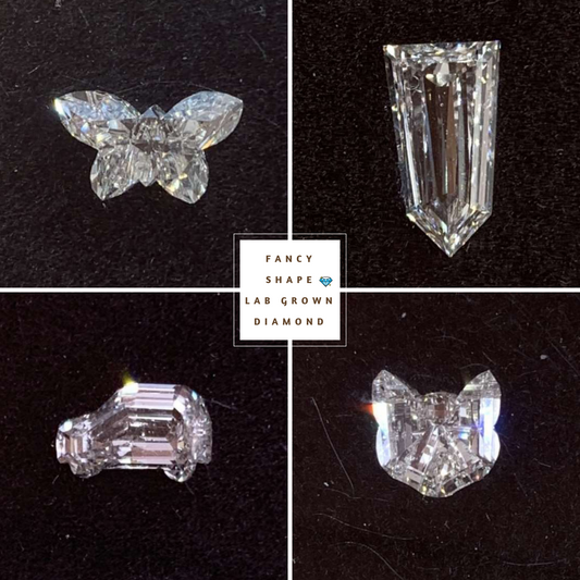 Bone Shape Loose CVD/ Lab Grown Diamonds  customdiamjewel   