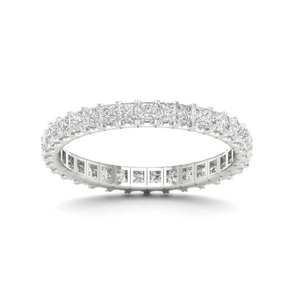 1 CTW Princess Eternity Lab Grown diamond Wedding Band