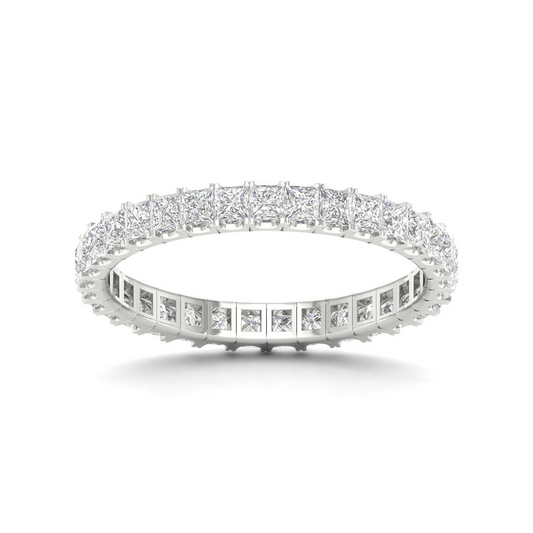 1 CTW Princess Eternity Lab Grown diamond Wedding Band