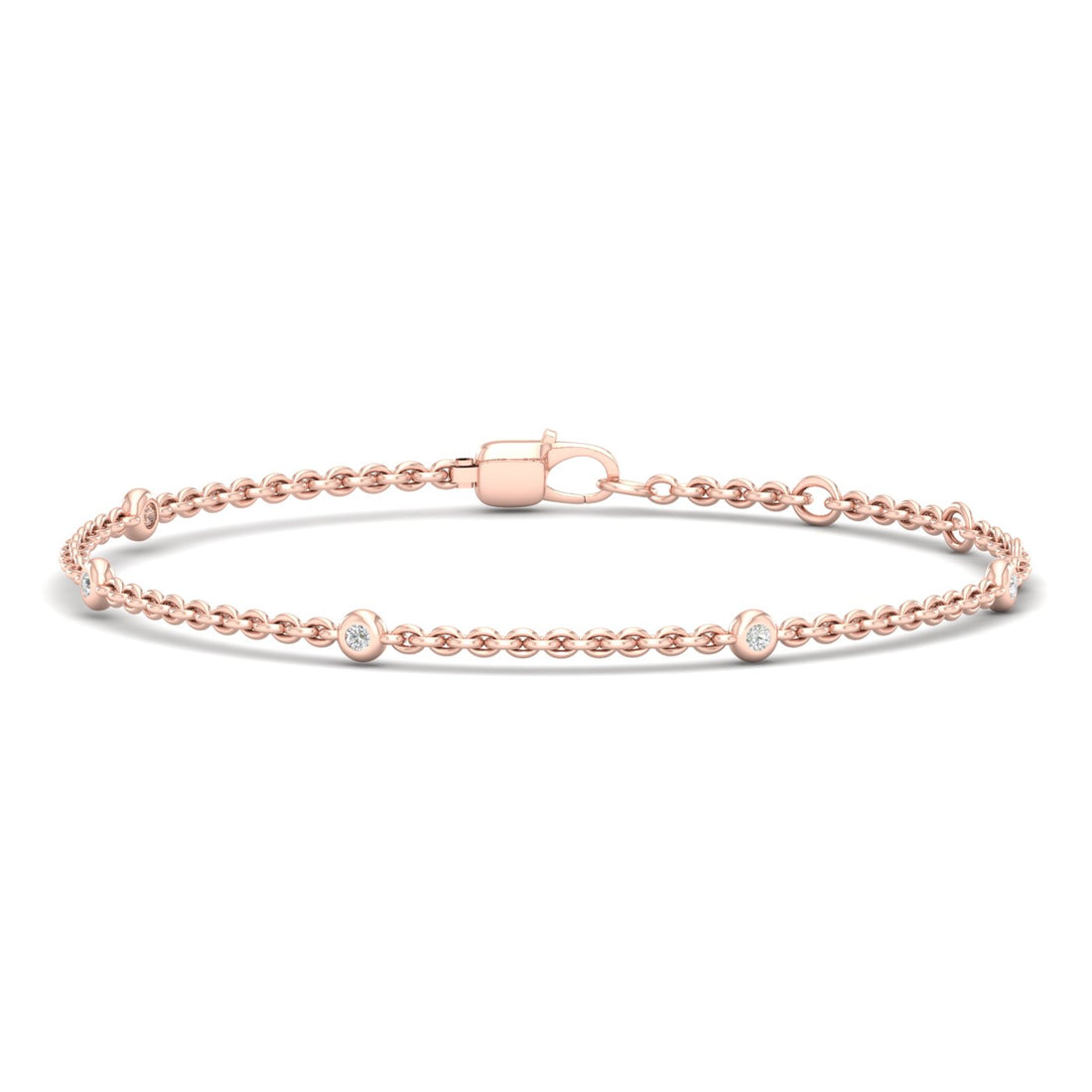 0.16CTW 5 Stone Lab Grown Diamond Fashion Bracelet