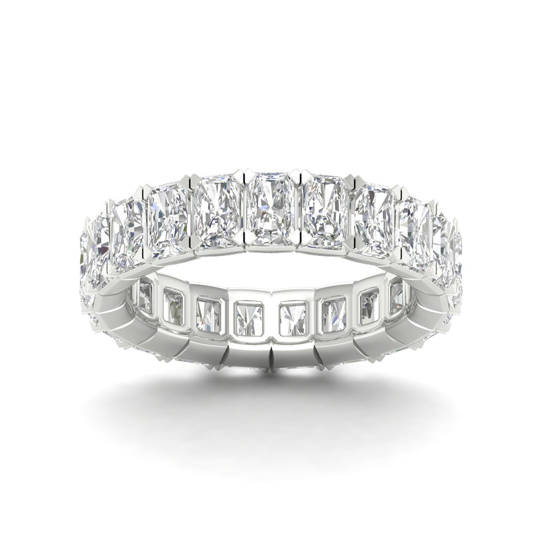 5 CTW Emerald Eternity Lab Grown Diamond Wedding Band