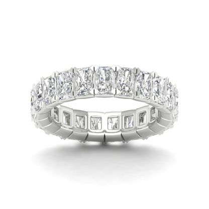 5 CTW Emerald Eternity Lab Grown Diamond Wedding Band