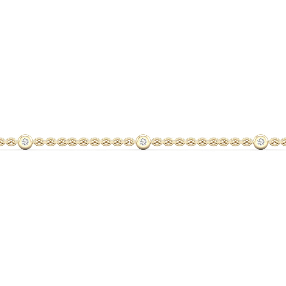0.16CTW 5 Stone Lab Grown Diamond Fashion Bracelet