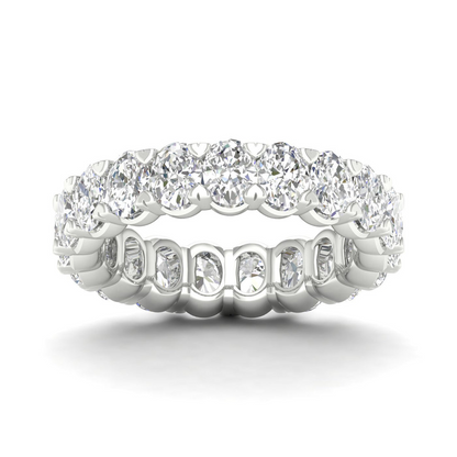 4 CTW Oval Eternity Lab Grown Diamond Wedding Band