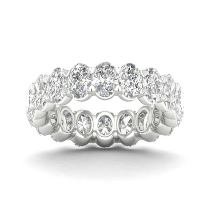 5 CTW Oval Eternity Lab Grown Diamond Wedding Band