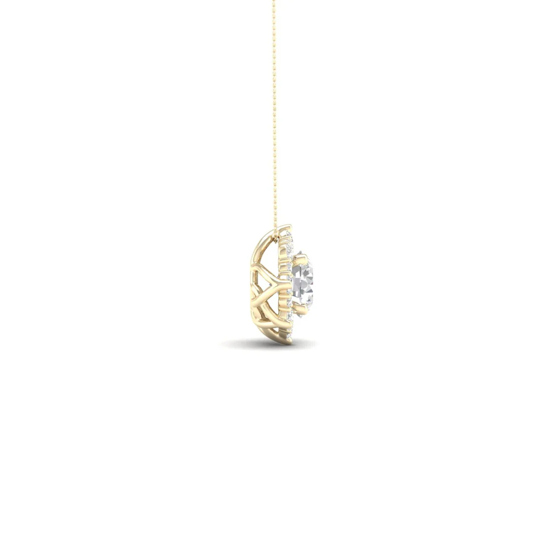 1 CTW Lab Grown Diamond Floral Pendant