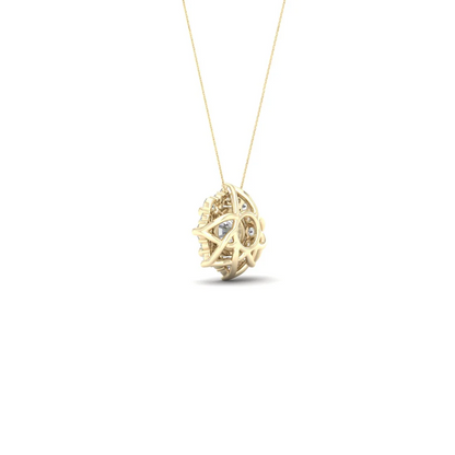 1 CTW Lab Grown Diamond Floral Pendant