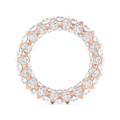7 1/10 CTW Eternal Micro Prong Eternity Lab Grown Diamond  Wedding Band