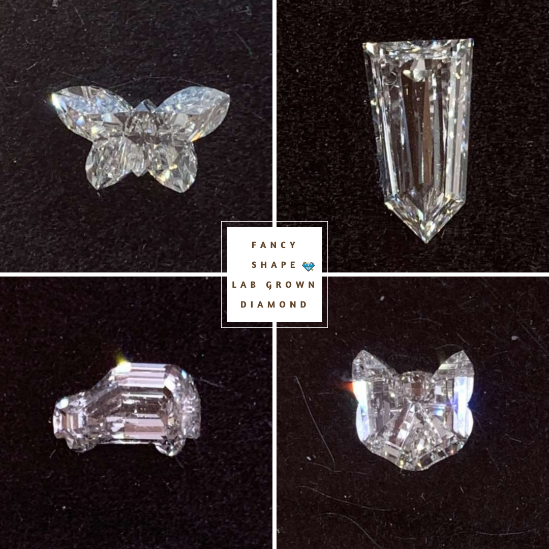Unique Fang Shape Lab Grown Diamond  customdiamjewel   