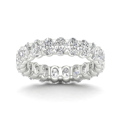 3 CTW Oval Diamond Eternity Lab Grown Diamond Wedding Band