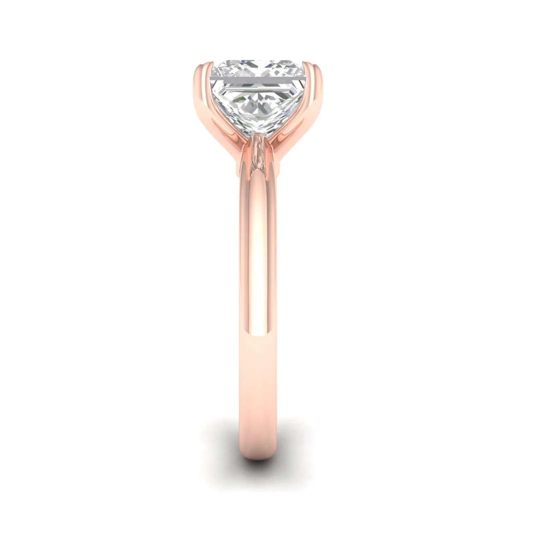 1.50 CTW Lab Grown Diamond Princess Cut Solitaire Ring