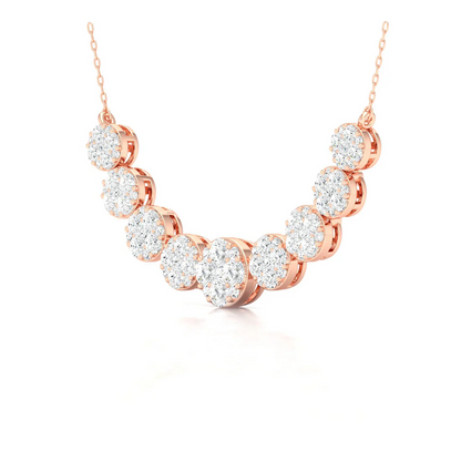 1.75 CTW  Lab Grown Diamond Cluster Pendant