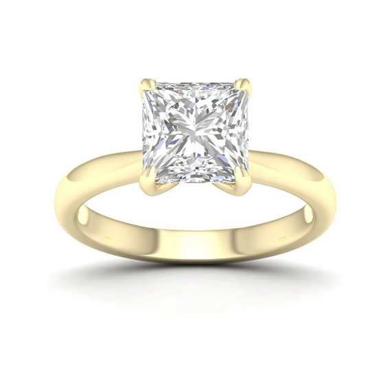 1.50 CTW Lab Grown Diamond Princess Cut Solitaire Ring