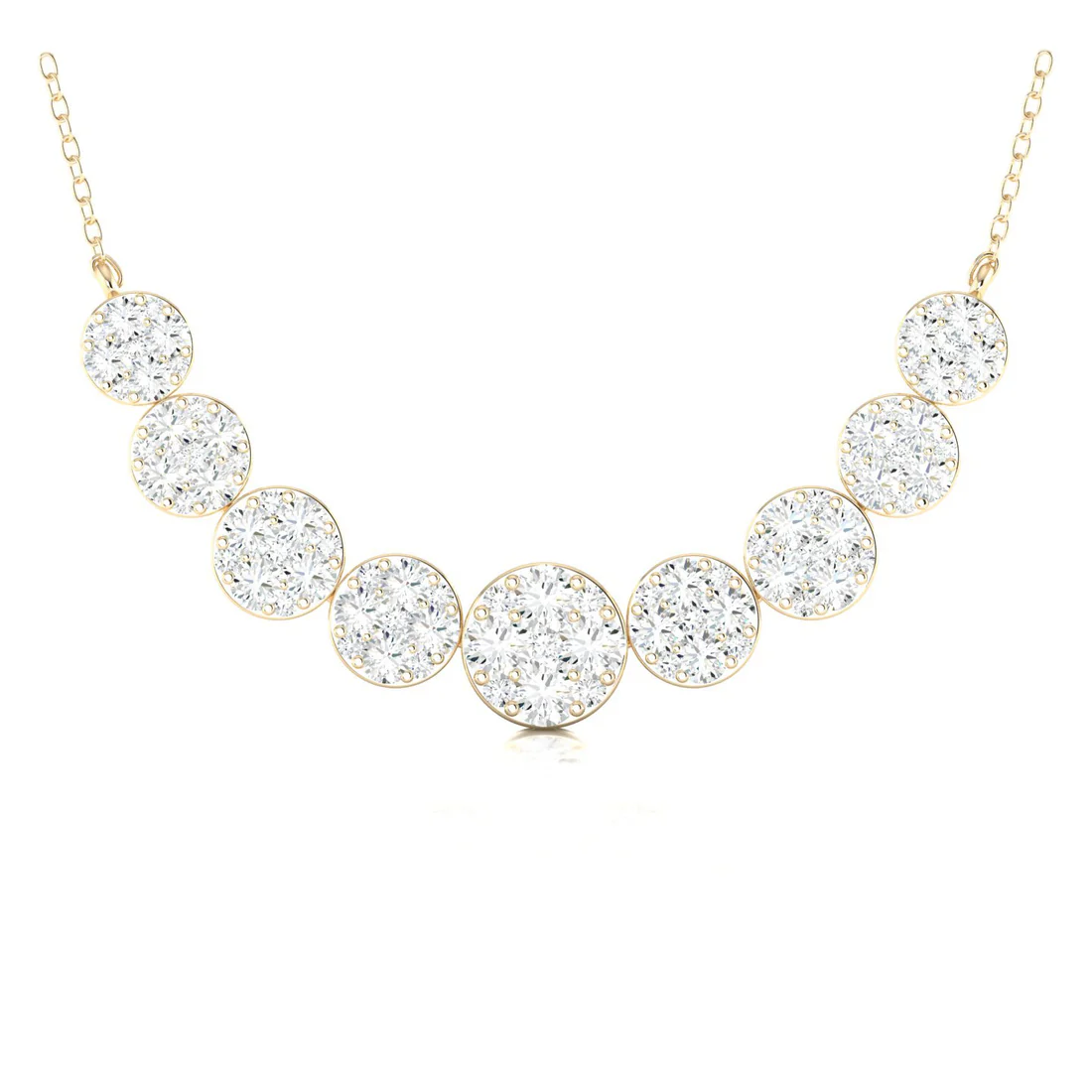 1.75 CTW  Lab Grown Diamond Cluster Pendant