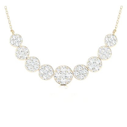 1.75 CTW  Lab Grown Diamond Cluster Pendant