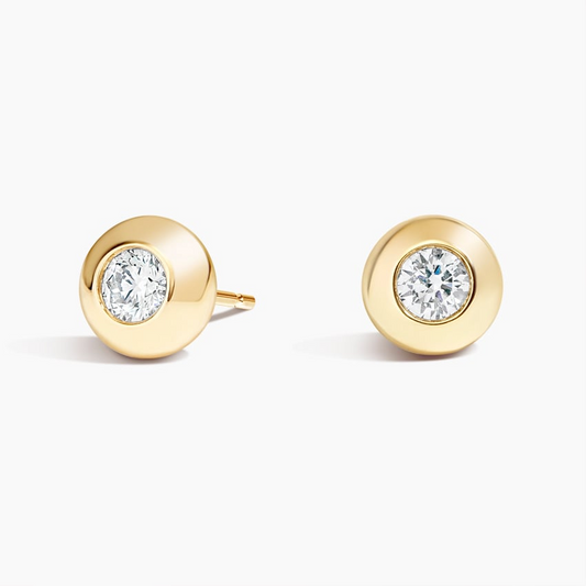 Lab Grown Diamond 3/8 CTW Bubble Stud Earrings