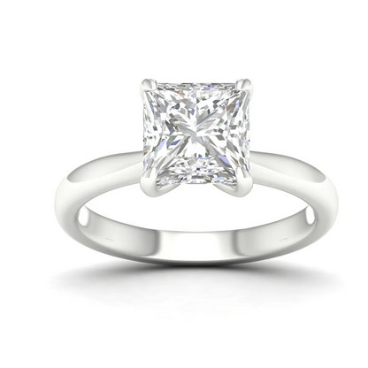 1.50 CTW Lab Grown Diamond Princess Cut Solitaire Ring