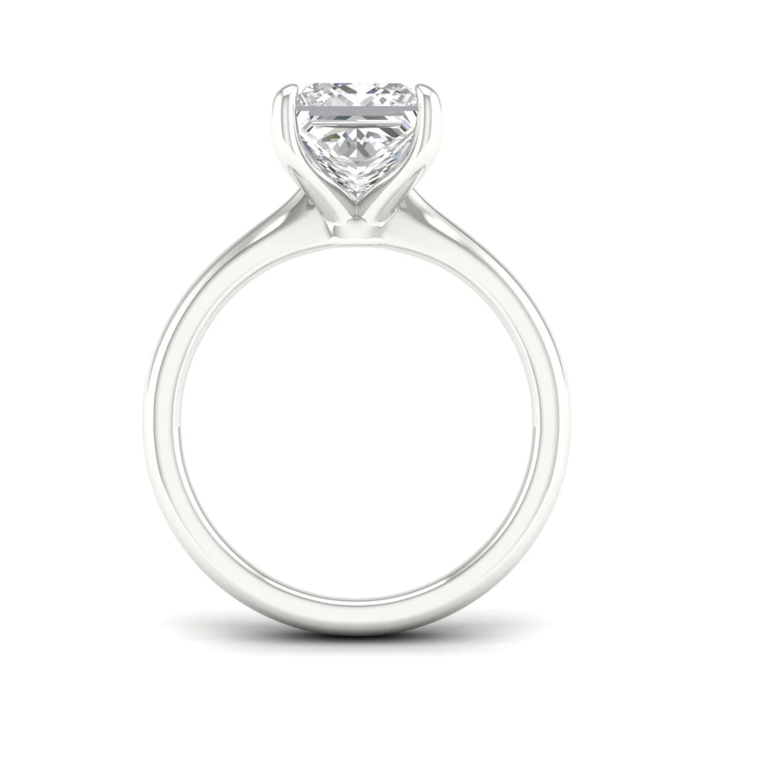 1.50 CTW Lab Grown Diamond Princess Cut Solitaire Ring