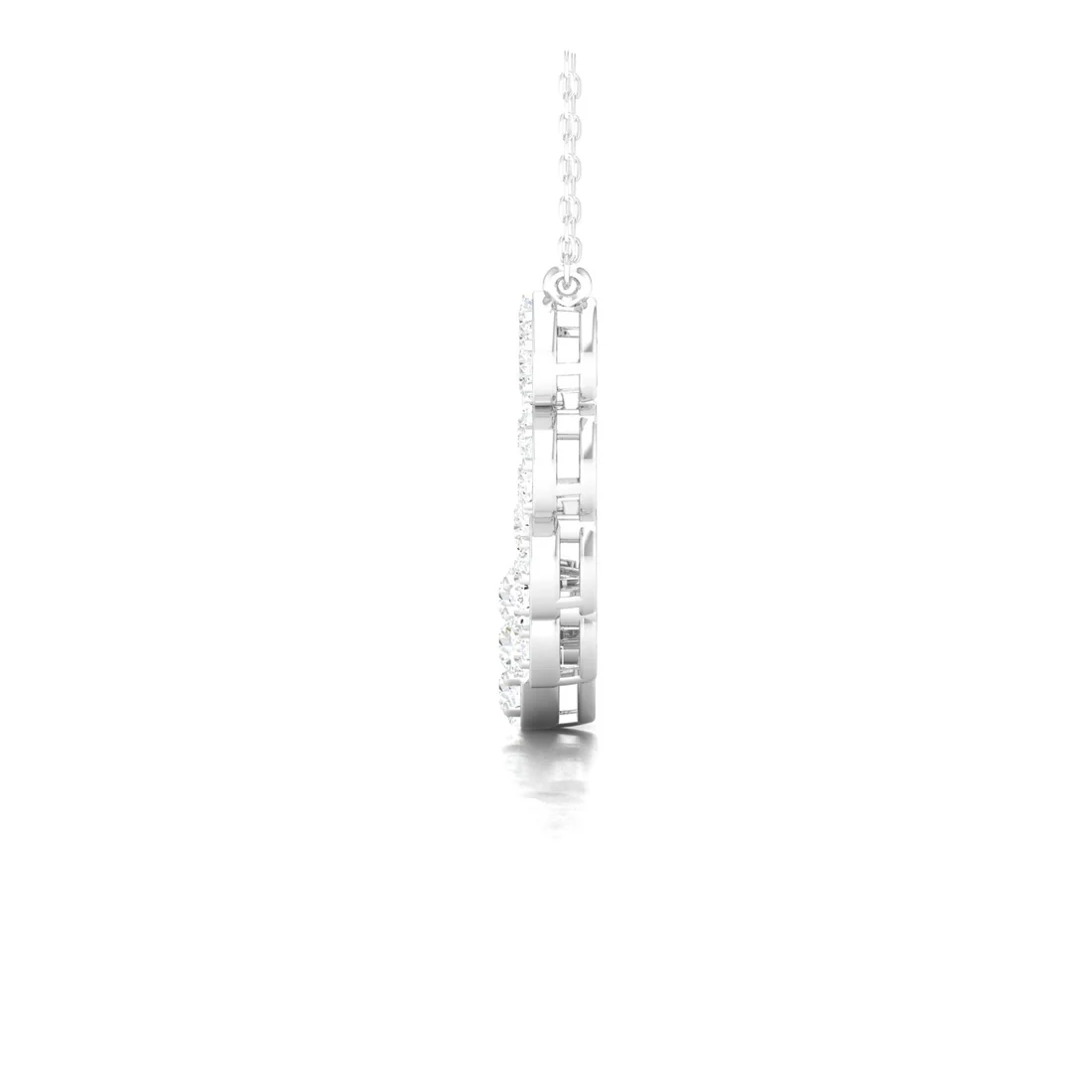 1.75 CTW  Lab Grown Diamond Cluster Pendant