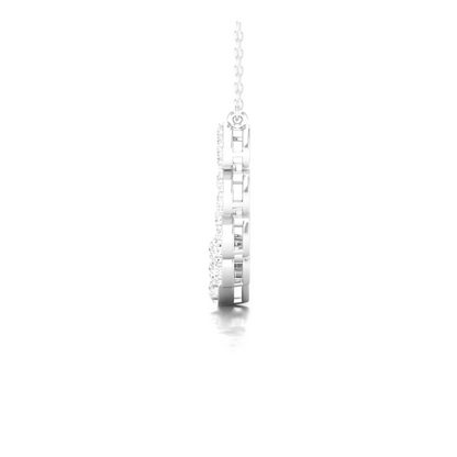 1.75 CTW  Lab Grown Diamond Cluster Pendant