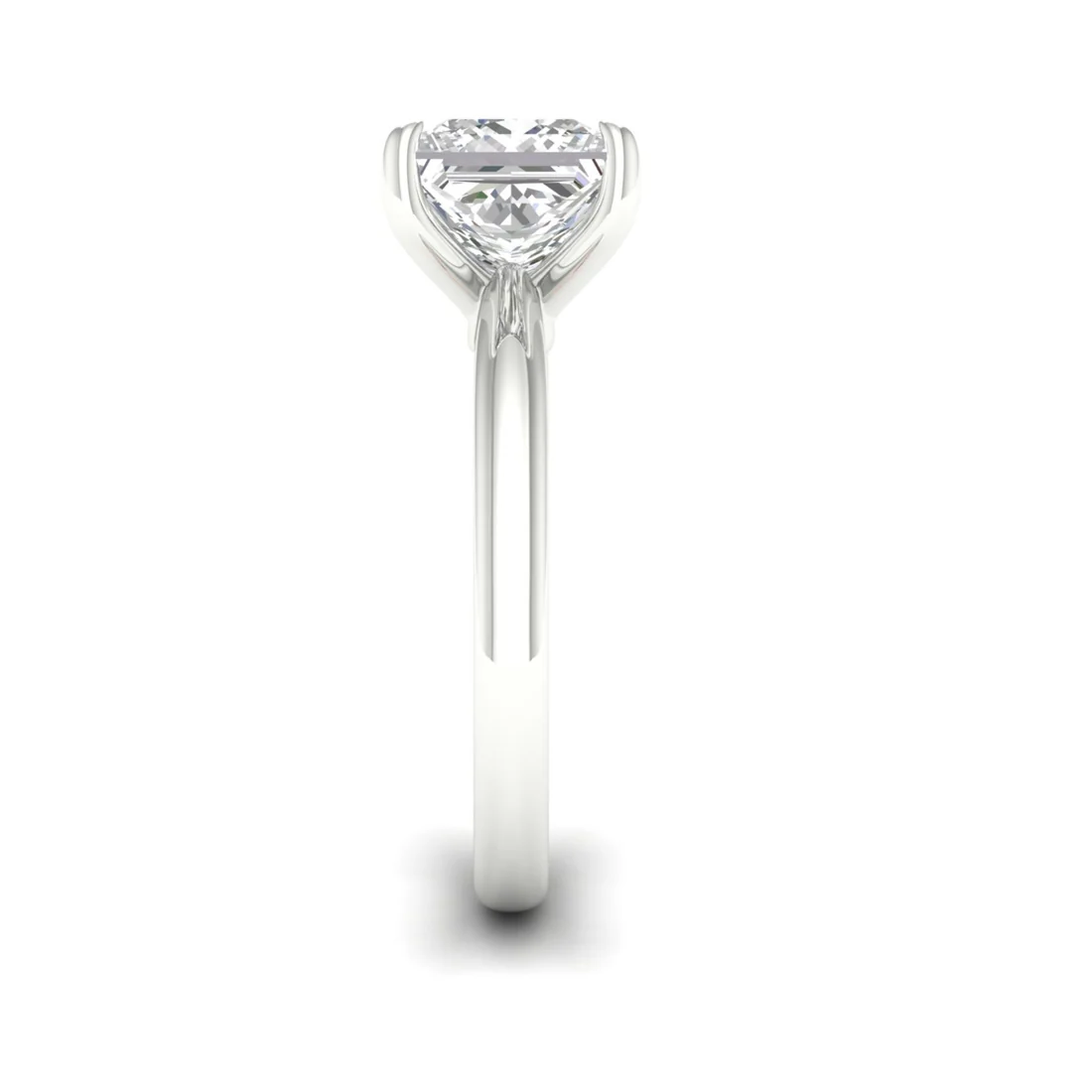 1.50 CTW Lab Grown Diamond Princess Cut Solitaire Ring
