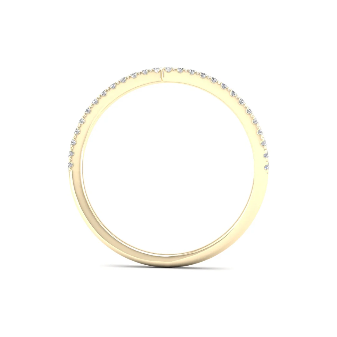 0.18Ctw Lab grown Diamond Z Shape Wedding Band