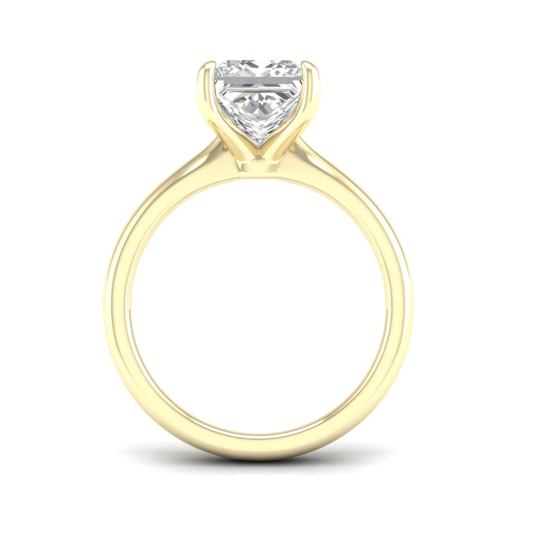1.50 CTW Lab Grown Diamond Princess Cut Solitaire Ring