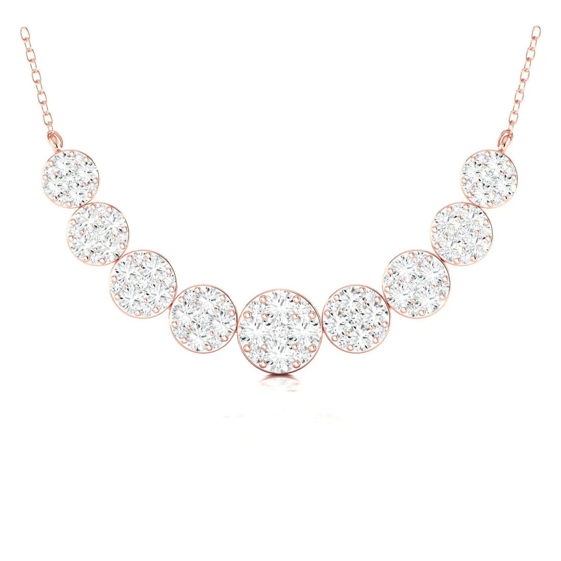 1.75 CTW  Lab Grown Diamond Cluster Pendant