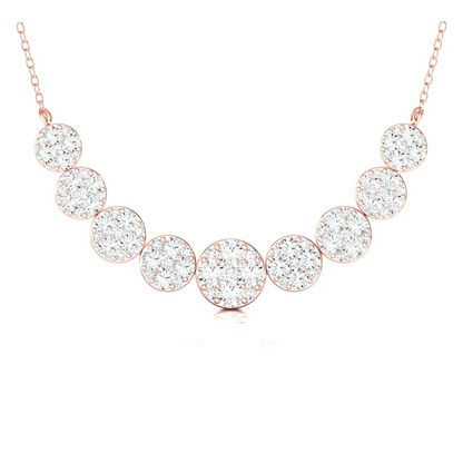 1.75 CTW  Lab Grown Diamond Cluster Pendant