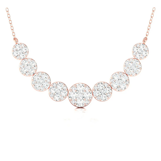 1.75 CTW  Lab Grown Diamond Cluster Pendant