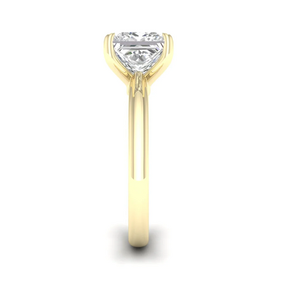 1.50 CTW Lab Grown Diamond Princess Cut Solitaire Ring