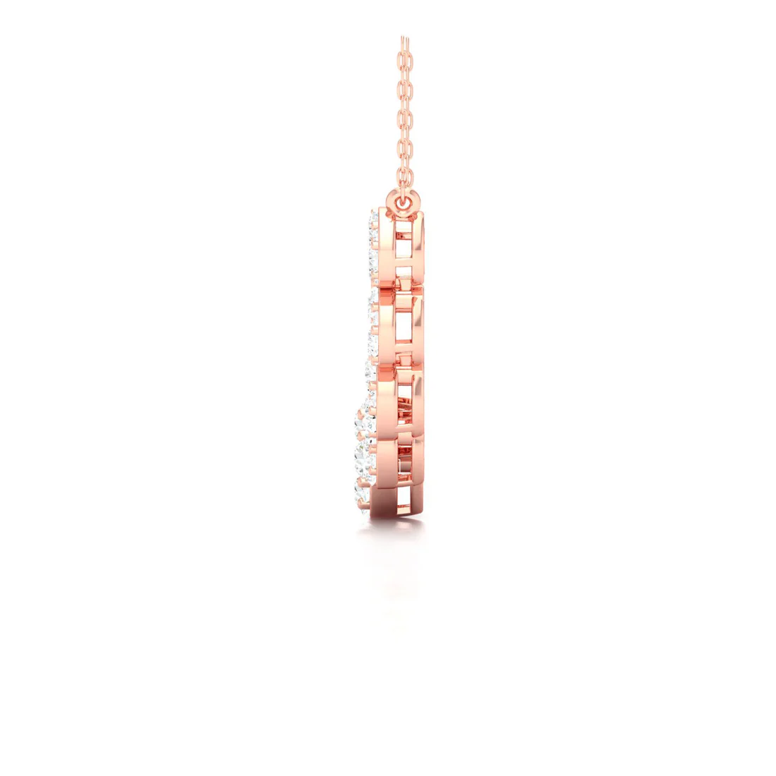 1.75 CTW  Lab Grown Diamond Cluster Pendant