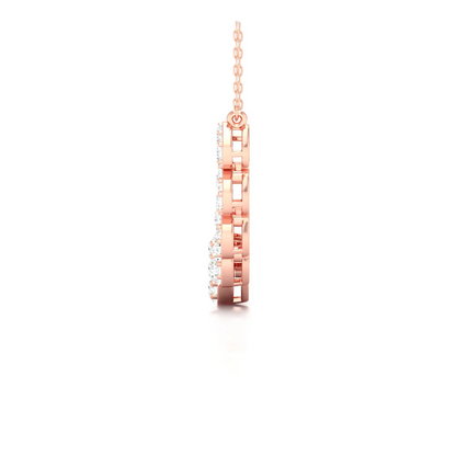 1.75 CTW  Lab Grown Diamond Cluster Pendant