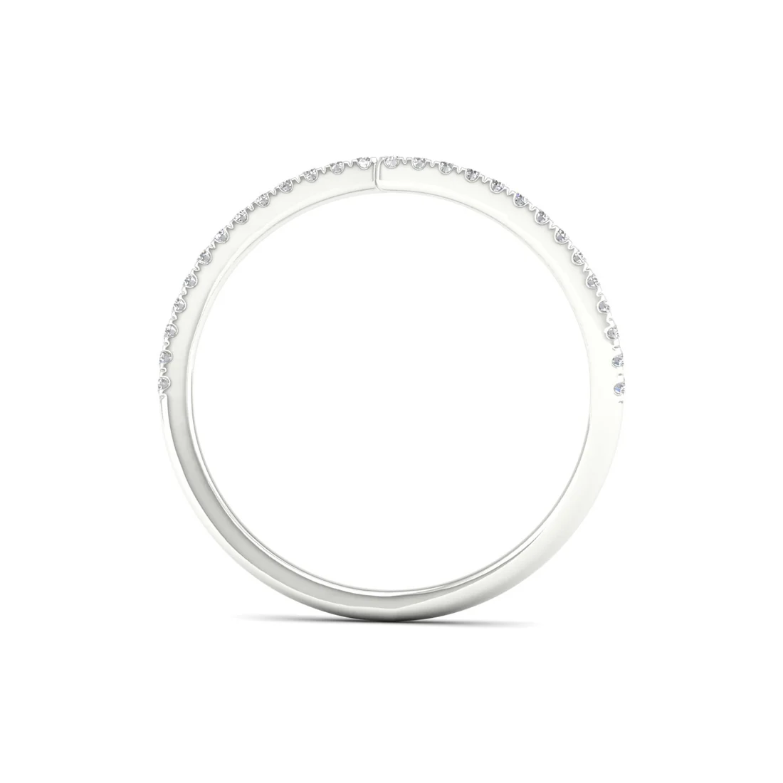 0.18Ctw Lab grown Diamond Z Shape Wedding Band