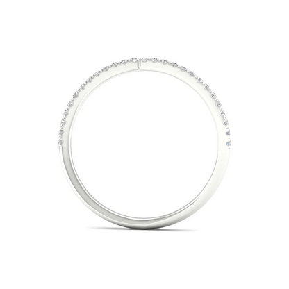 0.18Ctw Lab grown Diamond Z Shape Wedding Band