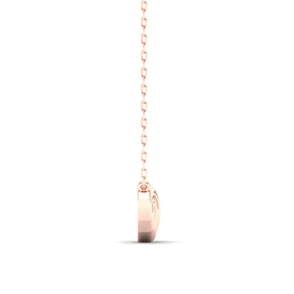 0.12 CTW Lab Grown Diamond Heart Shape Pendant