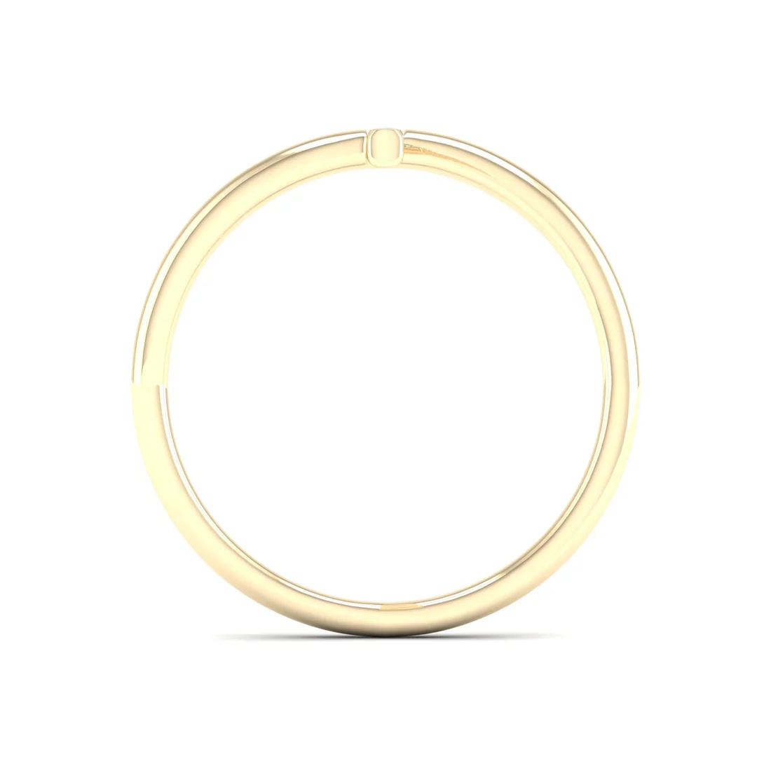 0.09Ctw Lab Grown Diamond Open Shank Wedding Band