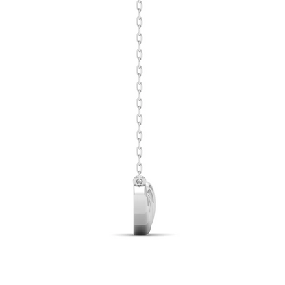 0.12 CTW Lab Grown Diamond Heart Shape Pendant