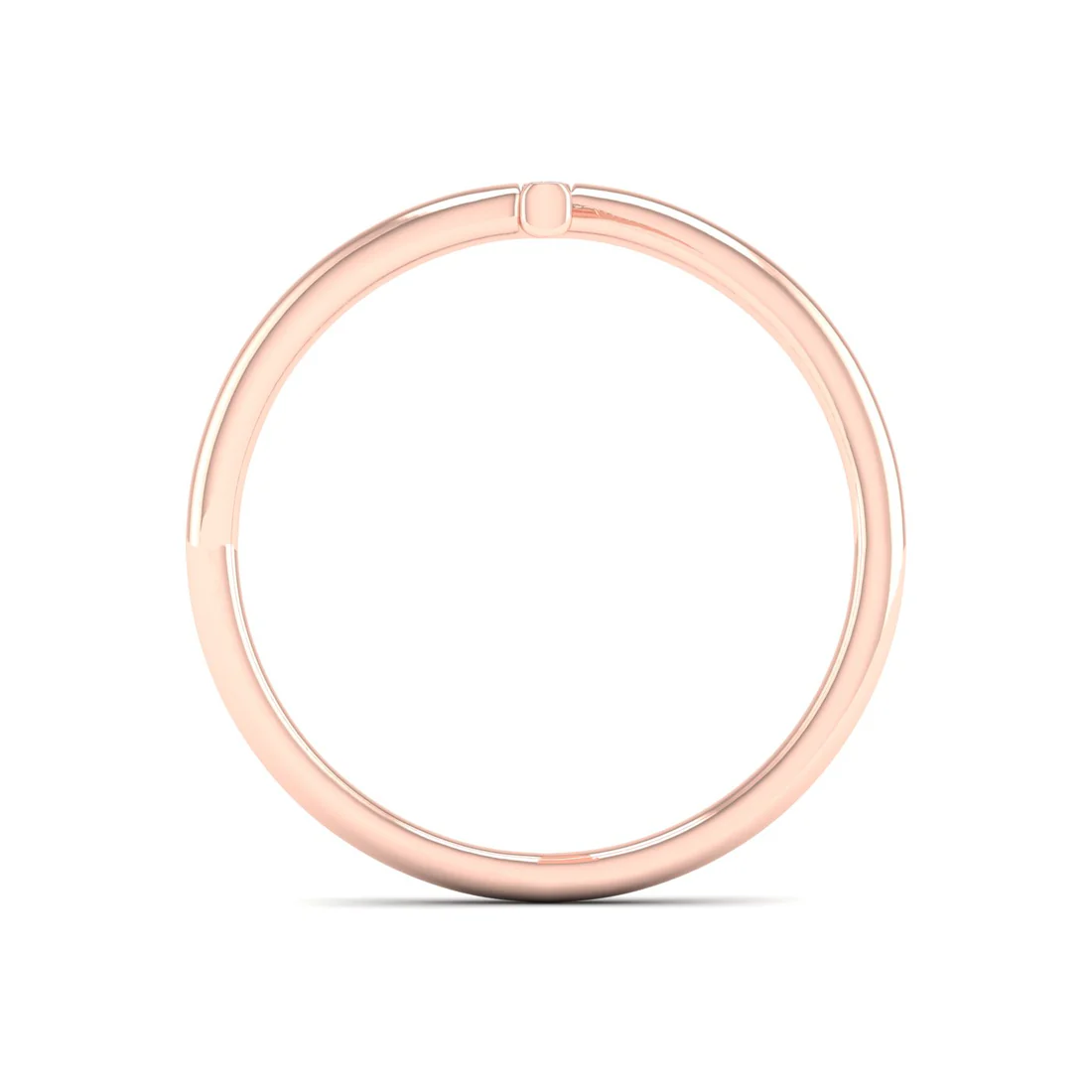 0.09Ctw Lab Grown Diamond Open Shank Wedding Band