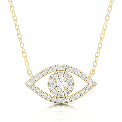 0.30 CTW Lab Grown Diamond Evil Eye Pendant