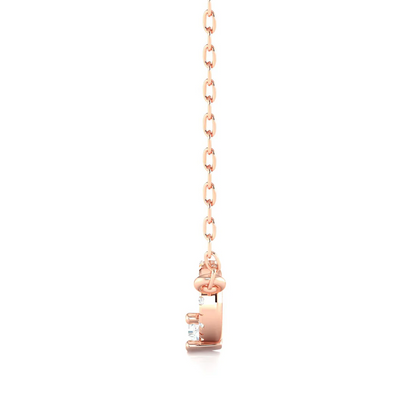 0.16 CTW Lab Grown Diamond Oval Shape Pendant