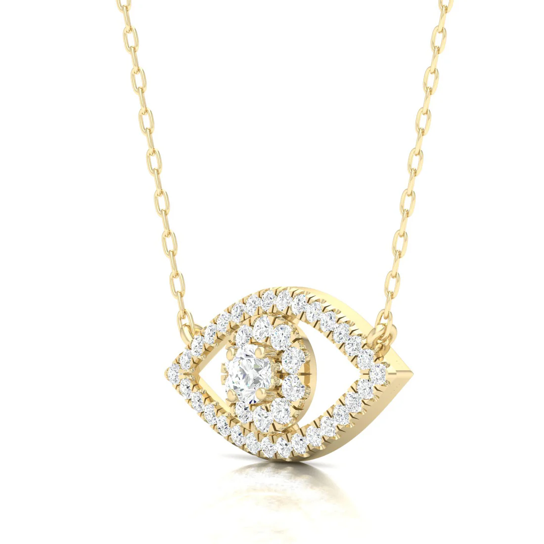 0.30 CTW Lab Grown Diamond Evil Eye Pendant