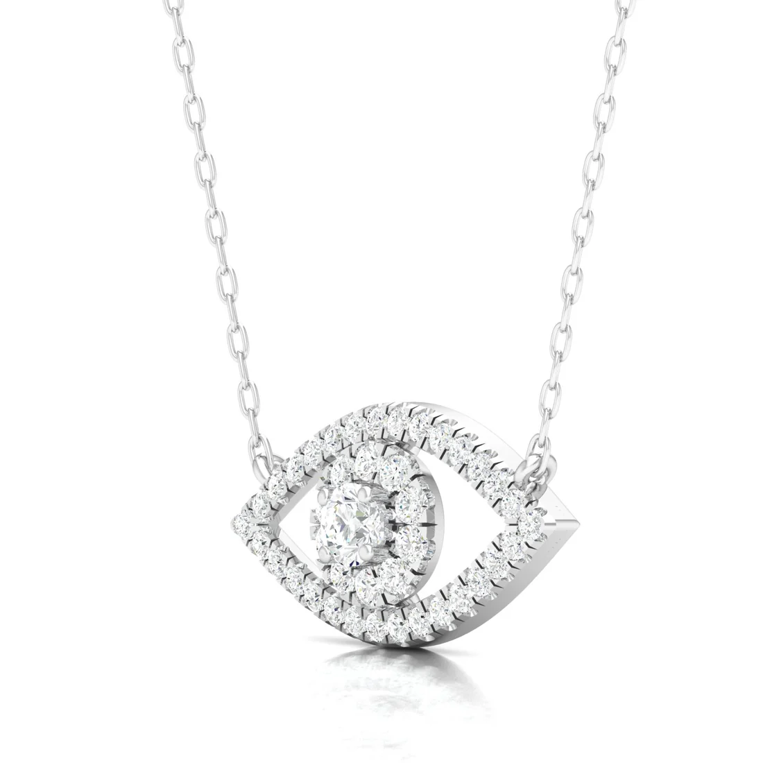0.30 CTW Lab Grown Diamond Evil Eye Pendant