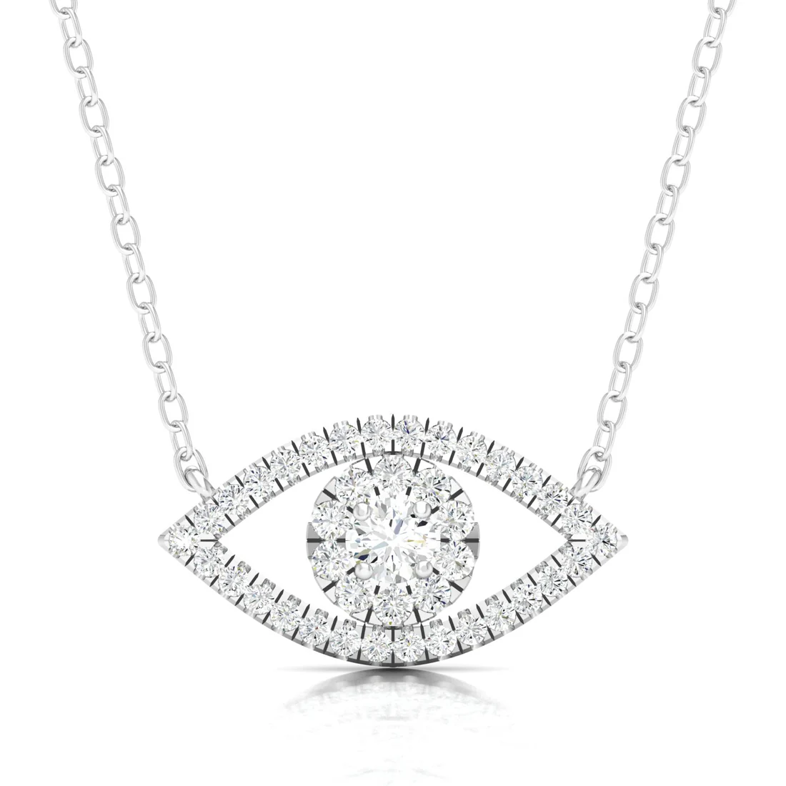 0.30 CTW Lab Grown Diamond Evil Eye Pendant