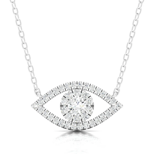 0.30 CTW Lab Grown Diamond Evil Eye Pendant