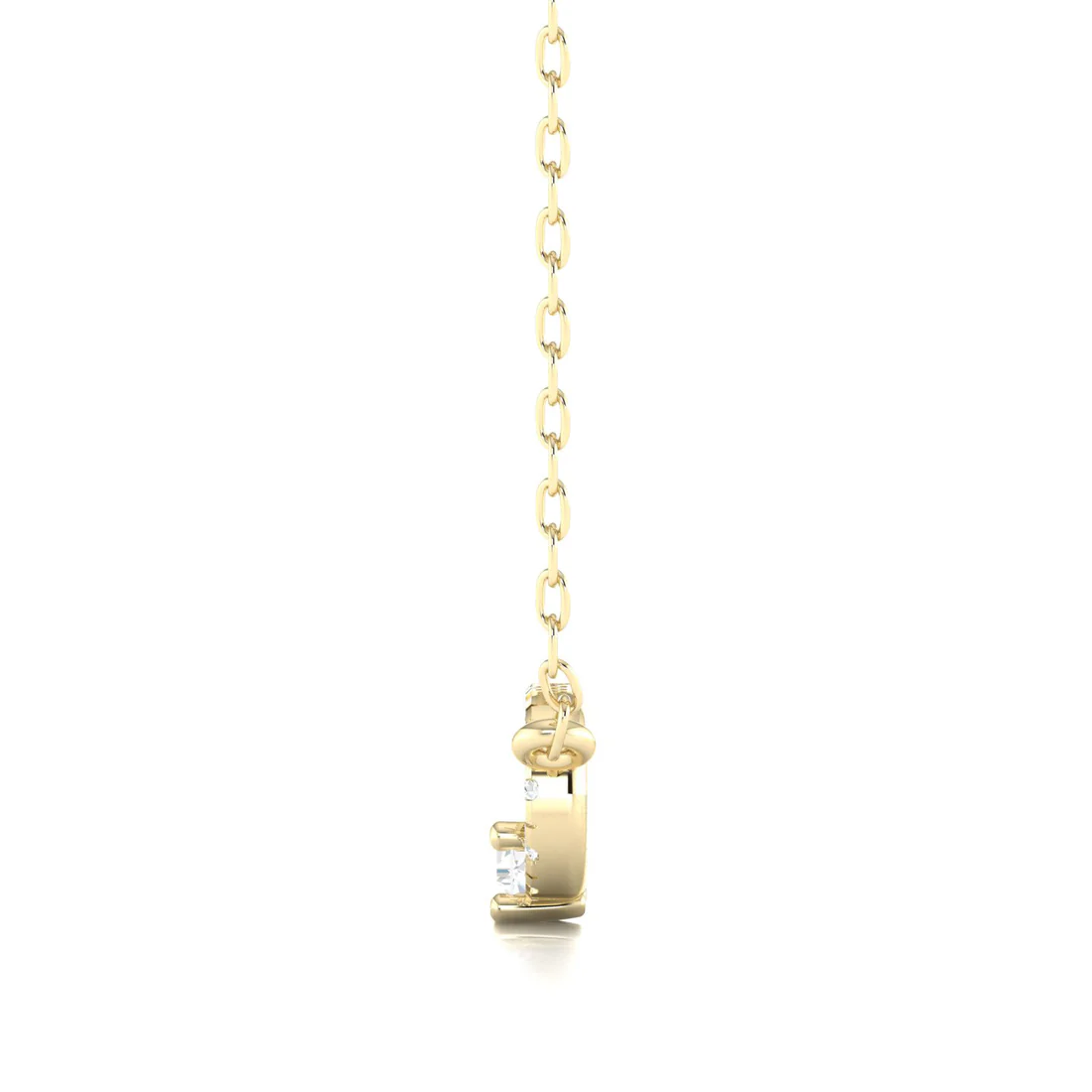 0.16 CTW Lab Grown Diamond Oval Shape Pendant