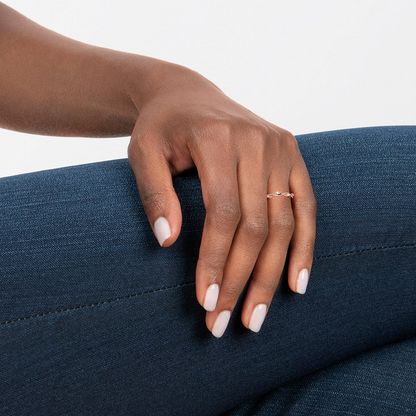 0.13 CTW Marquise Lab Grown Diamond Winding Willow Wedding Band