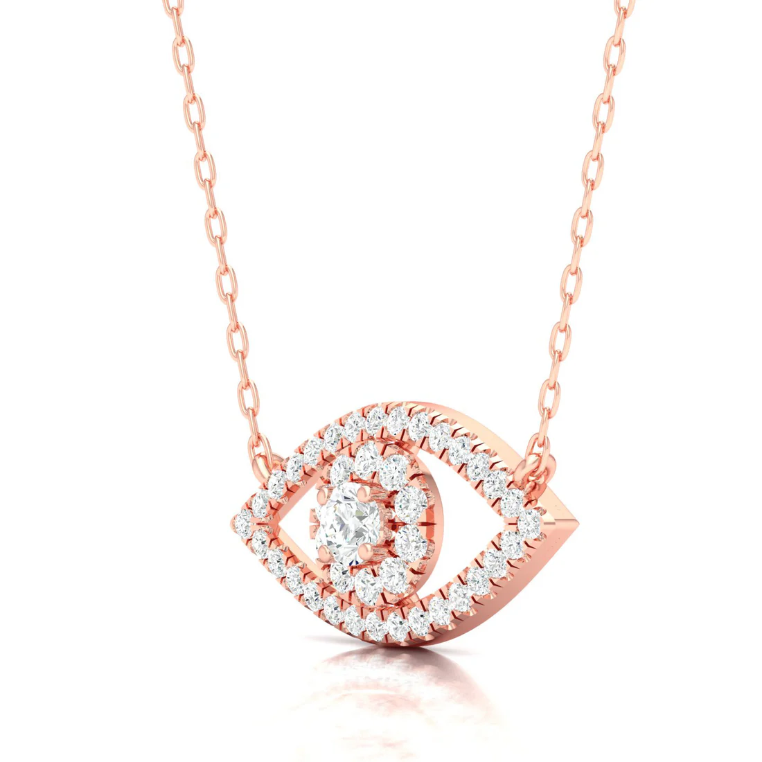 0.30 CTW Lab Grown Diamond Evil Eye Pendant