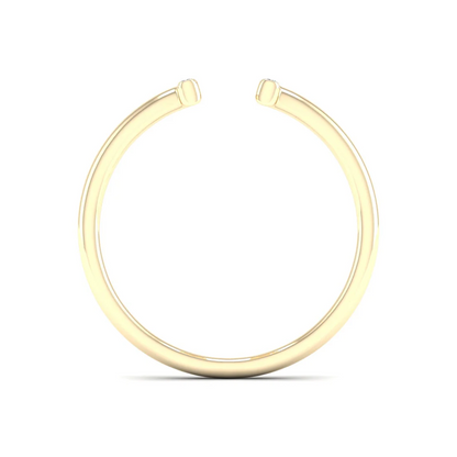 0.16Ctw Lab Grown Diamond Double Line Wedding Band